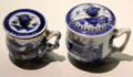 Chinese export custard cups at Mattatuck Museum. Waterbury, CT.