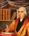 Portrait of Jedidiah Morse father of the artist by Samuel F.B. Morse at Yale University Art Gallery. New Haven, CT.