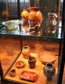 Collection of ceramic & other food preparation & storage vessels at Yale University Art Gallery. New Haven, CT.