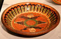 Redware deep dish by Christian Adam of New Market, VA at Yale University Art Gallery. New Haven, CT