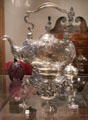 Silver Teakettle-on-Stand by Joseph Richardson, Sr. of Philadelphia, PA at Yale University Art Gallery. New Haven, CT.