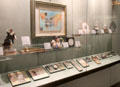 Collection of souvenirs from Chicago World Columbian Exposition at Knights of Columbus Museum. New Haven, CT.