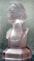 Glass bust of Columbus at Knights of Columbus Museum. New Haven, CT.