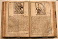 Ecclesiastical chronology with book open to Popes Benedict IX & Gregory VI at Knights of Columbus Museum. New Haven, CT.