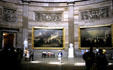 Paintings on walls of Capitol rotunda. Washington, DC.