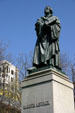 Statue of Martin Luther at Thomas Circle. Washington, DC.
