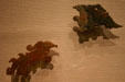 Jade bird plaques from China in Sackler Gallery. Washington, DC.