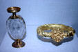 Egyptian crystal flask & bracelet in Freer Gallery. Washington, DC.