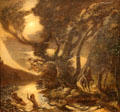 Siegfried & Rhine Maidens painting by Albert Pinkham Ryder at National Gallery of Art. Washington, DC.