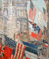 Allies Day, May 1917 painting by Childe Hassam at National Gallery of Art. Washington, DC.