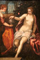 Susanna painting by Jacopo Tintoretto of Venice at National Gallery of Art. Washington, DC