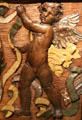 Detail of Putti on panel from dining room of Cornelius Vanderbilt II mansion by Augustus Saint-Gaudens at Smithsonian American Art Museum. Washington, DC.