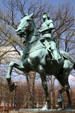 Statue of Joan of Arc in Meridian Hill Park. Washington, DC.