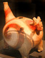 Late Mississippian vessel in form of Underwater Panther from Rose Mound, Arkansas at National Museum of the American Indian. Washington, DC.