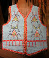 Lakota male beaded vest at National Museum of the American Indian. Washington, DC.