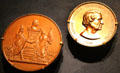 Andrew Johnson presidential medal at National Museum of the American Indian. Washington, DC.