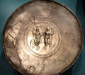 Early Byzantine silver plate with paired figures of Hippolytos & Hippolyte at Dumbarton Oaks Museum. Washington, DC.