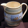 Annular ware pitcher from England at DAR Memorial Continental Hall Museum. Washington, DC.
