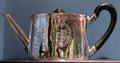 Silver teapot by William Vincent of London, England at DAR Memorial Continental Hall Museum. Washington, DC.