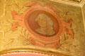 George Washington mural portrait in front room at Christian Heurich Mansion. Washington, DC.