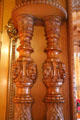 Dining room carvings of lions at Christian Heurich Mansion. Washington, DC.
