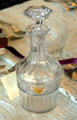 Glass decanter with Presidential seal at Woodrow Wilson House. Washington, DC.