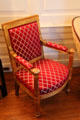 James Monroe Executive Mansion chair by Pierre-Antoine Bellangé of France at Woodrow Wilson House. Washington, DC.