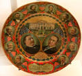 William Howard Taft & James Schoolcraft Sherman Inaugural souvenir plate at National Museum of American History. Washington, DC.