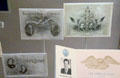 Collection of inaugural ball tickets at National Museum of American History. Washington, DC.