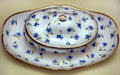 Sèvres china gravy boat purchased by John & Abigail Adams while U.S. minister to France at National Museum of American History. Washington, DC.