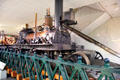 John Bull Locomotive on section of first American iron rail bridge from Pennsylvania at National Museum of American History. Washington, DC.
