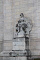 South America sculpture on facade of OAS building. Washington, DC.