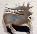 Chinese jade stag pendant at Smithsonian Arthur M. Sackler Gallery. Washington, DC.