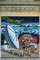 Mural of digital world by Don Reynolds on AT&T Building. Orlando, FL.