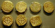 Spanish gold coins in Museum of Florida History. Tallahassee, FL.
