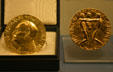Nobel Prize awarded to President Carter at Jimmy Carter Museum. Atlanta, GA.