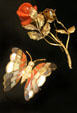 Butterfly & rose brooches gift of Italy to Rosalynn Carter in 1980 at Jimmy Carter Presidential Museum. Atlanta, GA.