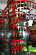 Sculpture in Coca-Cola Museum meant to capture spirit of bottling plant. Atlanta, GA.
