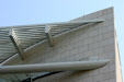 Facade detail of Jepson Center for the Arts / Telfair Museum of Art. Savannah, GA.