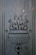 Lapham-Patterson House detail of cut-glass window of front door. Thomasville, GA.
