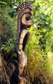 Tall totem at Waimea Valley Adventure Park. Oahu, HI.