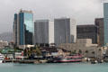 Harbor Court & Topa Financial Center Towers over Honolulu Harbor. Honolulu, HI.