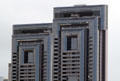 Facade of One Waterfront Towers. Honolulu, HI.