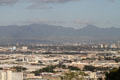 Suburbs & mountains to west of Honolulu seen from Punchbowl rim. Honolulu, HI.