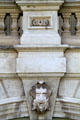 Carved satyr head on 'lolani Palace. Honolulu, HI.