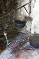 Kitchen fireplace in Oldest Frame House of Mission House Museum. Honolulu, HI.