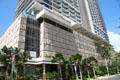 Ground floor details of Trump International Hotel & Tower Waikiki Beach Walk. Waikiki, HI.