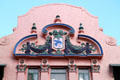 Coat of arms on The Royal Hawaiian Hotel. Waikiki, HI.