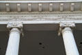 Neoclassical details of Moana Surfrider Hotel. Waikiki, HI.