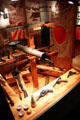 Collection of Japanese WW II weapons at U.S. Army Museum. Waikiki, HI.